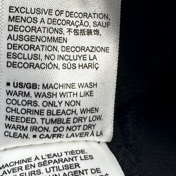 Am Essentials Women's Size Small Button Up Fleece Jacket Black New With Tags - Picture 6 of 14